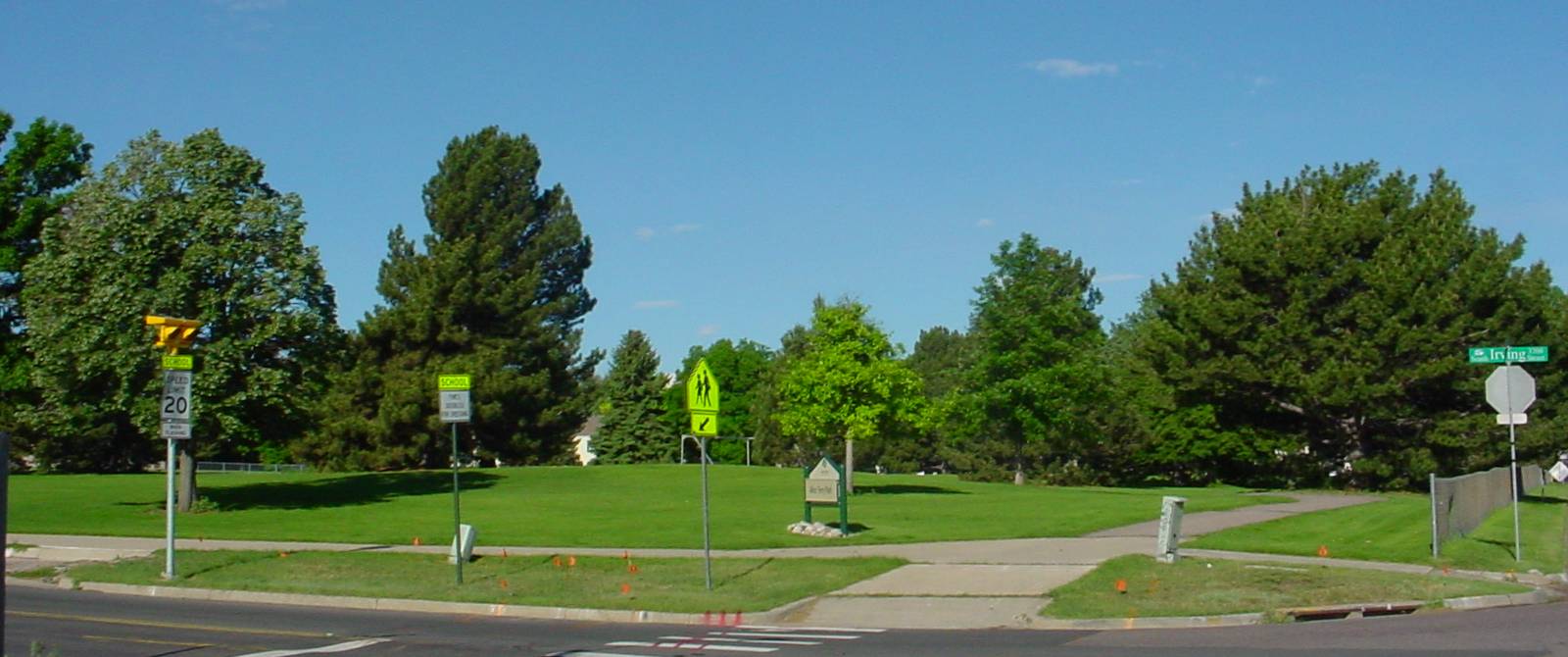 Picture of Alice Terry park looking southwest.