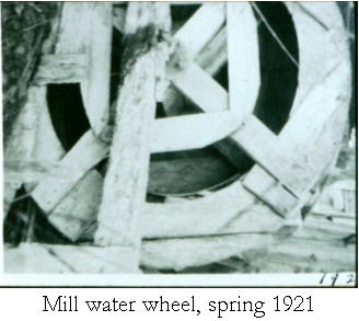 Mill water wheel inspring 1921