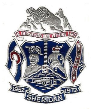 Crest on high school stationery.