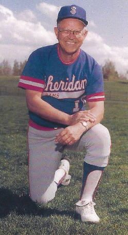 Picture of Art Wollenweber in his Sheridan baseball coach uniform.